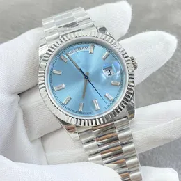 Klockor för män Green Blue BP Automatisk 2813 Mekanisk stål Herrklocka Time Day Datum Crystal BPF Arvurklockor Flutade Bezel Sapphire Factory Säljare Rom