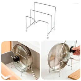 Rangement de cuisine en acier inoxydable, égouttoir à couteaux, étagère, support de planche à découper, casserole, couvercle de couvercle, support d'assiettes, organisateur