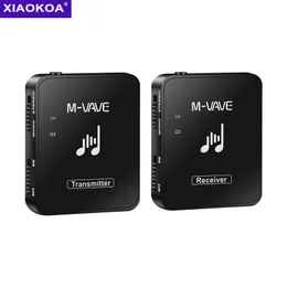 Mikrofony Xiaokoa 2.4G Bezprzewodowe monitor słuchawek System transmisji jeden klucz do przełączania odbiornika nadajnika Mono/
