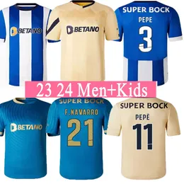 23 24 FC Portos Soccer Pepe Jerseys Campeoes Sergio Oliveira Mehdi Luis Diaz Matheus Training Fans 2023 2024 Kids and Man Kits