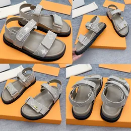 Sunset Comfort Düz Sandal 1Abvgw Marka Sandalet Tatil Sandaletler Bayanlar Sandal Revisited Signature Tuval Altın Tonu Aksesuar Giymesi Olağanüstü Hoş