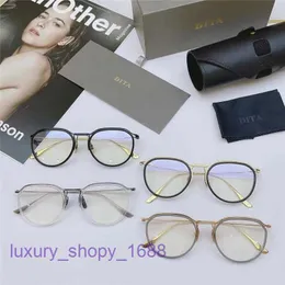 Óculos de sol clássicos Dita para mulheres e homens Armação de óculos mesmo míope moda negócios titânio olho feminino com caixa Gigt