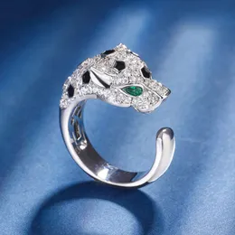 Desginer Cartera Zhuang Shengsheng Biżuteria nowa miedziana dolna dolna złoto Pleted Full Diamond Luksusowy zestaw Lampard Light Luksusowy pierścień regulowany dla kobiet