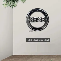 Desk Table Clocks 3D LED Wall Clock LED Display Electronics Modern Design Digital Table Clock Alarm Nightlight For Home Living Room Decoration YQ240118