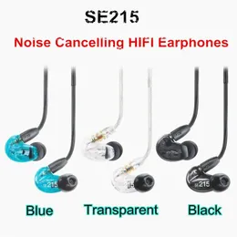 Słuchawki SE215 SAolfony HiFi SE 215 In Earbuds Detchabl Earpphone Earpeakery przezroczyste czarny niebieski niebieski