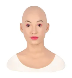 Konstgjord mänsklig hud ansikte realistiskt silikonbröst bildar crossdresser transpersoner disfigurement reparation silikon halloween mask F1565954