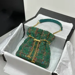 Makyaj çantası yün çanta tasarımcısı kadın omuz çantası tüvit altın donanım metal toka lüks el çantası matelasse zinciri alt koltuk çanta kofuka çanta para çanta kart çantaları