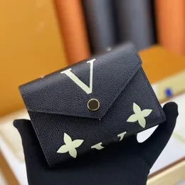 Lyxdesigner plånbok mynt handväska kvinnor kort plånbok kvinna mynt handväska original lådkort hållare damer handväska kontrollerade blomma män plånbok korthållare designer väska