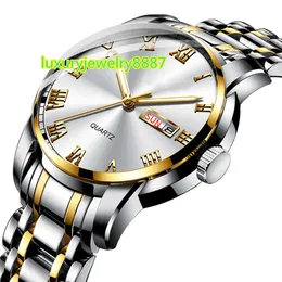 OEM Anpassad rostfritt stål Hand Uhren Montre Homme Relojes Hombre Luxury Men Wrist Quartz Watch for Men