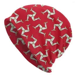 Berets Isle of Man Bonnet kapelusz kapelusze czapki mężczyźni kobiety moda unisex dla dorosłych ciepłe zimowe czapki czapki