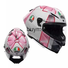 Casco de motocicleta abierto de cara completa Italia Agv Pista Gp Rr Rossi casco de fibra de carbono Th aniversario DAYB