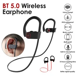 Cuffie BT 5.0 Auricolari sportivi Bluetooth senza fili InEar Design ergonomico Auricolare Riduzione del rumore Suono vocale HD Auricolare per iPhone