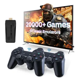 DATA FROG Retro Video Game Console 2.4G Wireless Console Game Stick 4k 20000 Games Portable Dendy Game Console for TV