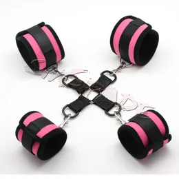 Pink Neoprene Sex Restraints System för Couplessuper Soft Hog Tiebedroom Restraint Nybörjaradult Products 240117