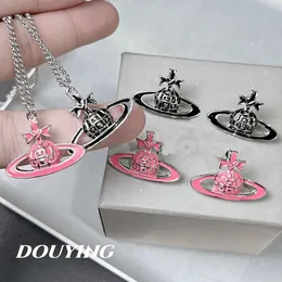 Viviennelies Saturn حلوة Cool Designer Necklace Women Simple Popular Popular Accortsips Set Set Jeweler Westwood for Woman Holiday Gifts