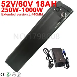 Posts 52v 22ah 20ah 18ah 15ah Sier Fish Bottom Discharge Akku 60v Seat Tube Bike Batterie for 500w 750w 1000w Powerful Bbs02 Bbshd