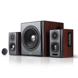 Głośniki 15W*2 24ohm S201 Bezprzewodowe Bluetooth Subwoofer Subwoofer Komputer Drewniany głośnik pulpitowy