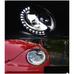 LED Daytime Running Car Head Światła dla VW Beetle Reflight 2013-2021 Sygnał Turn Signal Projektora wysokiej wiązki Dostawa Dostawa Aut