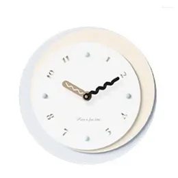 Orologi da parete Piccolo orologio moderno coreano Sala da gioco Camere da letto Silenzioso Orologio carino rotondo 2024 Ristorante Reloj De Pared Decorazioni per la casa