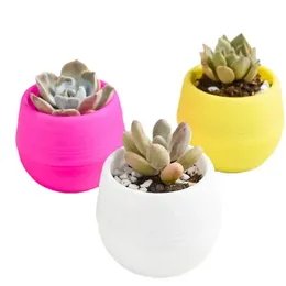 10PC 6 colors of mini flower pots for indoor garden decoration or juicy plant tabletop flower pots as household accessories 240118