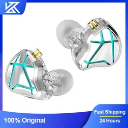 Kopfhörer KZ ESX Metall Wired Kopfhörer Noise Cancelling Headset Sport Ohrhörer In-Ear-Monitor HiFi Bester Kopfhörer Mit Mikrofon Gaming