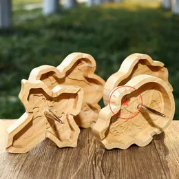 Fumatori multifunzionali Stile multiplo Posacenere in legno di bambù naturale Consigli per sigarette da tavolo Supporto Contenitore portatile Bong Supporto per ciotola Posacenere