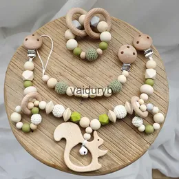 Cellulari # Giocattoli per bambini Perline in silicone Massaggiagengive Anelli di legno Bracciale fatto a mano Ciuccio Catena Clip Dentizione Carrozzina Passeggino Campana Prodotti per bambinivaiduryb