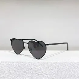 패션 디자이너 Sunglasess Y New Wave SL301 Loulou Sunglasses Heart Design Eyewear Eyewear Eyewear 100% UVA/UVB 안경 가방 박스 펜다베 가파스 파라 엘 솔 데 무제르