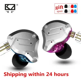 Fones de ouvido kz zs10 pro 4ba + 1dd híbrido alta fidelidade metal fone inear esporte cancelamento ruído fone as10 as16 zst zsn es4 t2 zsx c12