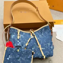 2024 L'ultima borsa della spesa di grande capacità con esplosione di denim Borsa a tracolla di moda Borsa a tracolla borsa sotto le ascelle 40 * 28 * 12