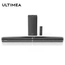 Soundbar Ultimea 100W TV Soundbar 2.1 Bluetooth -högtalare 5.0 Home Theatre Sound System 3D Surround Sound Bar Fjärrkontroll med subwoofer