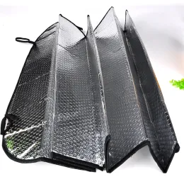 Universal عاكس سيارة الألومنيوم رقائق الزجاج الأمامي Sunshade النافذة الأمامية شمس الظل الزجاج الأمامي غطاء القصب UV حماية zz