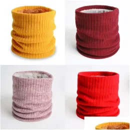 Scarves Men Women Pure Color Scarf Lady Autumn Winter Fashion P Thickening Keep Warm Knitting Windproof Scarves 7 9Yy J2 Drop Delivery Dhzwr