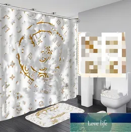 NY DESIGNER PRINT Dusch Crawin Home Edition Soft Waterproof Dowch Curtain Toalett Cover Mat Bath Supplies