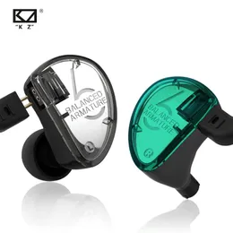 Headphones KZ Earphones AS06 In Ear Monitor 3BA Balanced Armature Driver HIFI Bass Headphone Sport Headset Noise Cancelling Earbuds