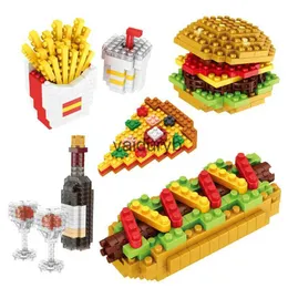 Block Fast Food Burger Mini Building Blocks Diy Pries Donuts Birthday Cake Model Building Toys for Home Decor and Holiday GiftSvaiduryb