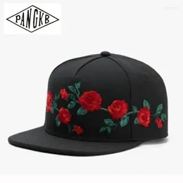 Ballkappen PANGKB Marke MI CASA CAP Blume Floral Schwarz Hip Hop Snapback Hut Für Männer Frauen Erwachsene Outdoor Casual Sonne Baseball knochen
