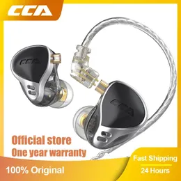 Hörlurar CCA CA24 i öronörlur 24 BA -enheter Hifi BASS BALANCED ARMATUR DJ Monitor IEM Noise Refering Headset för KZ AST C12 C10