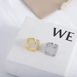 Designer Rings Brand Jewelry Women Mens Anagram Ring Geometry Gold Silver Finger Adjustable Ring Womens Love Charms Wedding Luxury Accessories 24183D