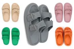 Pantofole scorrevoli di marca Slider Pantofole Parigi Scarpe da spiaggia blu rosa da donna Zoccoli da spiaggia da donna per uomo Tempo libero domestico