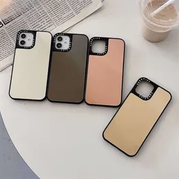 Casetify Solid Cell Color Vanity Mirror Telefonfodral för iPhone 14 13 12 11 Pro Max Mini XR XS Max
