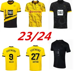 23/24 Reus Reyna Sancho Futbol Formaları 2023 Kupa Versiyon Dortmund Kamara Hummels Adeyemi Brandt Gömlek Tehlikesi Ryerson Byno-Gittens Çocuk Kiti Futbol Üniformaları 999