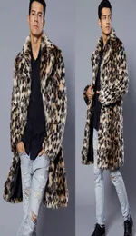 Leopard Color T0795 Imitation Fur Men039S Suit Twlar Coat Designer Warm Autumn Winter Style 2Q696314744