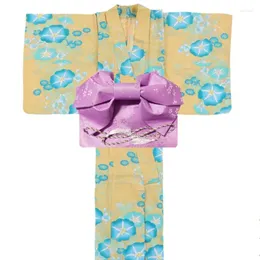 民族衣類日本の着物バスローブ女性の伝統的なフォーマルドレススタイルフラワーファイアーカンファレンストラベルポグラル