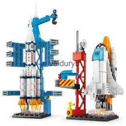 Forniture di giocattoli di Natale Spazioporto dell'aviazione Modello Space Shuttle Centro di lancio di razzi Costruzione di blocchi Astronave BAMBINI Mattoni Giocattoli creativivaiduryb