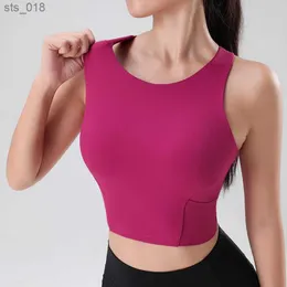 Roupa de yoga outono e inverno roupa interior sexy feminina roupas de fitness yoga sutiã esportivo sem anel de aço confortável topos senhoras roupa interiorh24119