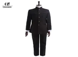 Rolecos nova primavera dos homens uniforme escolar terno cosplay uniforme japonês menino da escola jaquetas calças conjunto de roupas 5502497