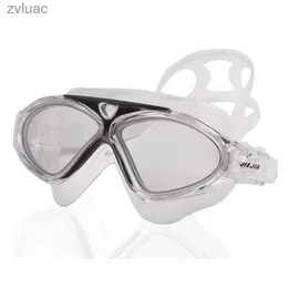 Acessórios de mergulho JIEJIA Super Big Adulto À Prova D 'Água Óculos de Natação Óculos de Natação Versão Clara Óculos de Mergulho Profissional Anti-Fog Sport Eyewear YQ240119