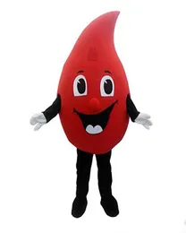 2019 Factory Special Customized Red Drop of Blood Mascot Costume Cartoon Fancy Dress9667093