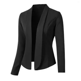 Damenanzüge Blazer 2023 Frühling Herbst Casual Anzug Langarm Revers Kleine Jacke Kurzmantel Mode Täglich Drop Lieferung Bekleidung Clot Dhqfa